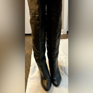 Black Leather Impo Knee-High Boots